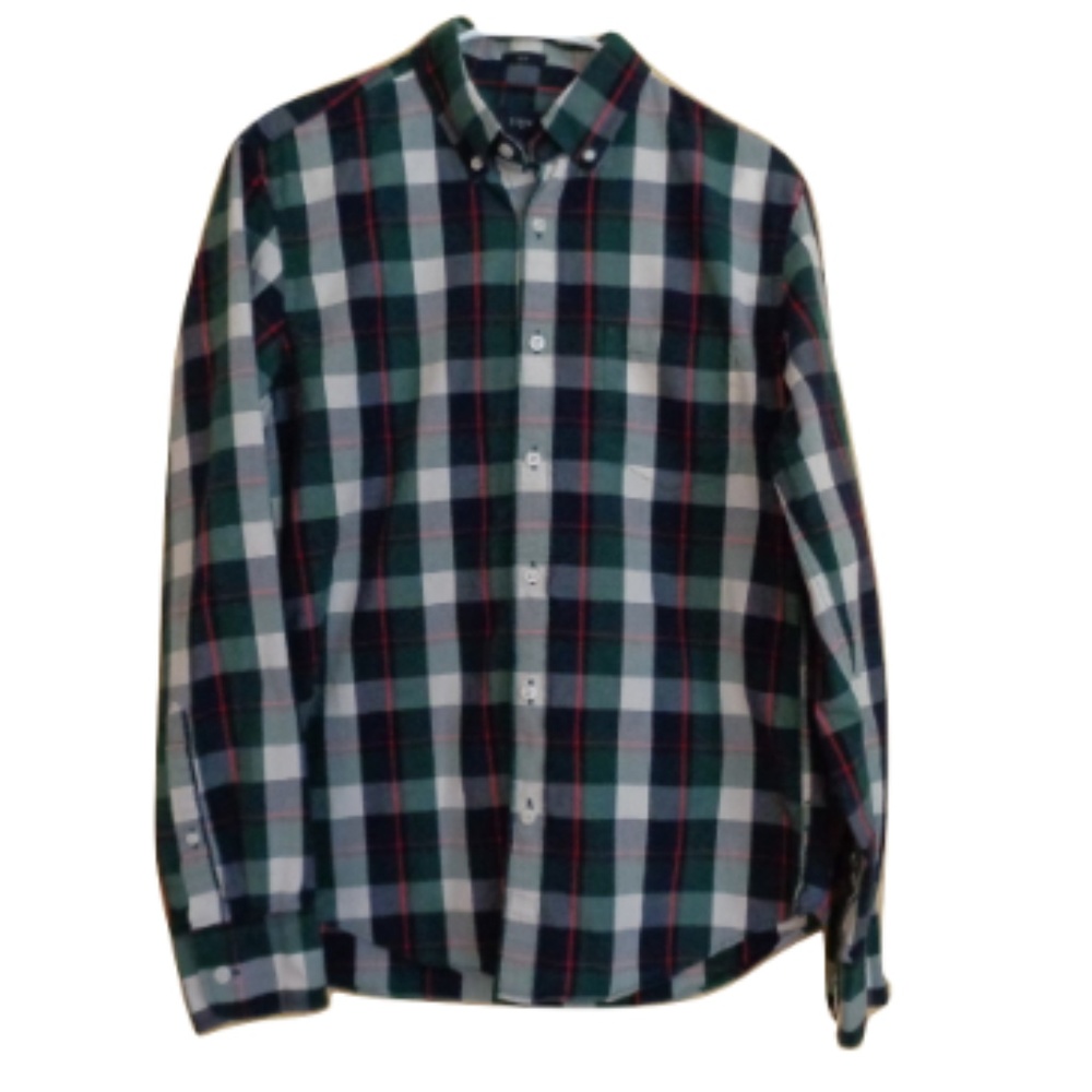 J Crew plaid casual slim shirt